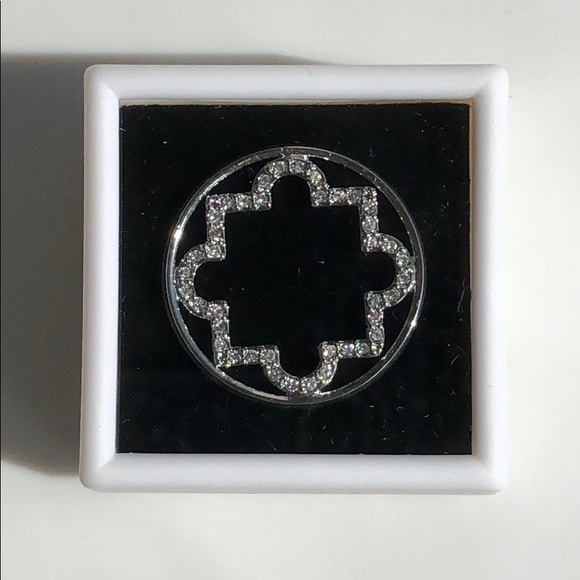 Origami Owl LARGE SILVER MOROCCAN Window Plate - Picture 3 of 7